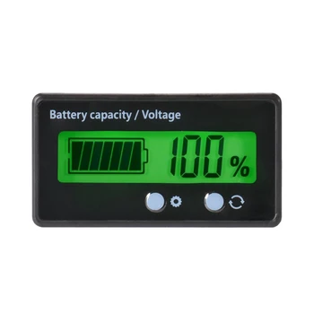 Lcd Capacitate Baterie Monitor Ecartament de un Metru,Waterproof, 12V/24V/36V/48V Plumb Acid Baterie Indicator de Stare,Baterie cu Litiu Capacitiv