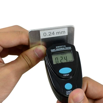 LCD Digital Strat de Vopsea Auto Grosimea Sondei Tester Ecartament de un Metru de Măsurare Instrumentul de Măsurare Intervalul 0.00 - 2.20 Mm Sau 0.0 – 86.0 Mil