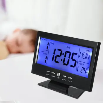 LCD Electronic de Temperatură și Umiditate Ceas Digital, Termometru Higrometru
