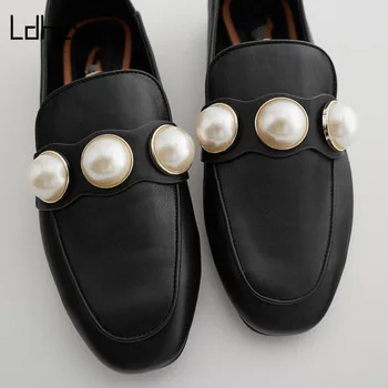 LDHZXC Nou Brand 2021 Moda Femei Pompe de Piele de Primăvară Doamnelor Pantofi cu Tocuri Groase Rotund Toe Pantofi Casual