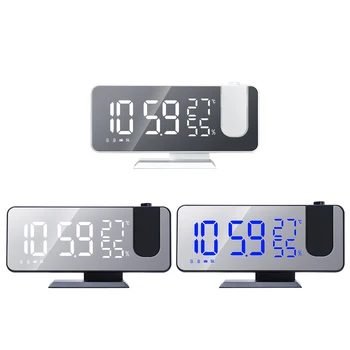 LED Digital Ceas cu Alarmă Ceas de Masa Electronice Ceasuri pentru Desktop USB FM Radio Data Proiector Funcția Snooze Ceas Decor Acasă