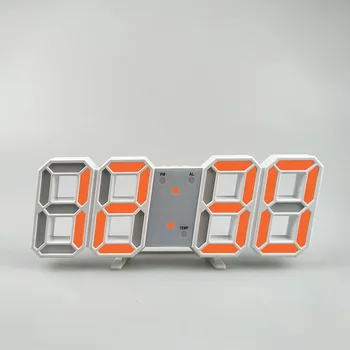 LED Digital Ceas cu Alarmă Cu Încărcare Moderne 3D de Mari dimensiuni Ceas de Perete Electronic Luminos Ceasuri de Masă Trezesc Acasă Decorare