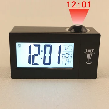 LED Digital de Proiectie Ceas cu Alarmă Vorbesc Nixie Electronice Ceas de Birou Cu Proiectie Timp Noptiera serviciu de Trezire Proiector Ceas copii