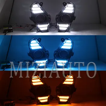 LED DRL Faruri proiectoare ceata pentru Toyota RAV4 RAV 4 2019 2020 Zi cu Led-uri Lumina Impermeabil cu Galben Lumina de Semnalizare