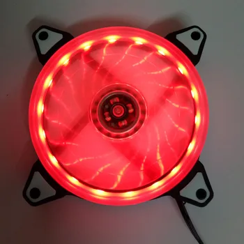 LED Fan Nou SXDOOL 12cm Rosu Transforma Led Ventilator Carcasă Mut Disipare a Căldurii 1300 RPM 35.5 CFM 20DBA silent fan caz