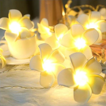 LED Floare Șir Lumina de Vacanță Decoratiuni Ghirlanda 20 Leduri de Craciun Petrecere de Nunta de Iluminat cu Baterii JQ
