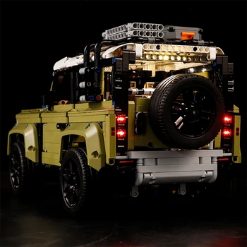 Led Light Set Compatibil Pentru Blocuri Lego 42110 Land Rover Apărătorii Vehicul Off-road Technology Group Serie de Asamblare Jucarii