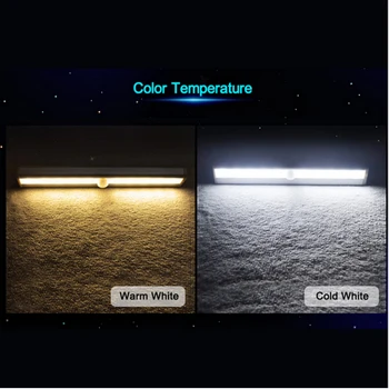 LED Lumina de Noapte IR Senzor de Miscare Cabinet CONDUS de Lumină Wireless Lampa de Perete cu 10 led-uri Lumina Cu Senzor de Miscare Pentru Acasă Toaletă Lumina