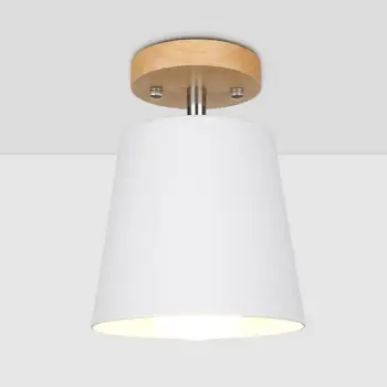 LED Lumina Plafon din Lemn de Fier lămpi de tavan Nordic Moderne Lampă de Tavan pentru Camera de zi de Decorare Dormitor Prindere Coridor Bucatarie