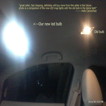 LED Lumini Auto de Interior Pentru Chevrolet malibu camera dome harta lectură piciorul ușa lampa de eroare gratuit 12pc