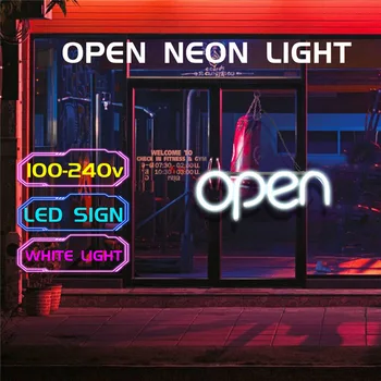 LED Neon DESCHIS Semn de Lumină pentru Afaceri Bar Club KTV Decor de Perete Iluminat Comercial ALI88