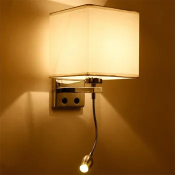 LED Noptieră LUMINA de Perete Cu intrerupator Flexibil Lumina de Citit Bordura Lampa PENTRU Scara Camera de zi Dormitor Culoar Balcon BL703