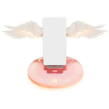 LED Qi Wireless Charger Dock 10W Aripă de Înger Încărcător Rapid pentru Telefonul Mobil