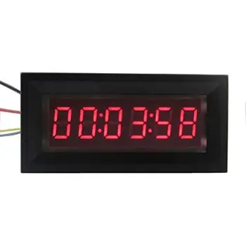 LED Timer Digital Totalizator Ore Cronometru industriale Metru Panou Digital ceas 6-bit 12V F/ Tensiune de măsurare de curent