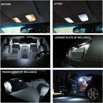Led-uri auto de Interior Lumini Pentru Opel ASTRA G, ASTRA H, ASTRA J Auto auto Auto Led de interior dome lumini becuri pentru autoturisme 12v 6pc