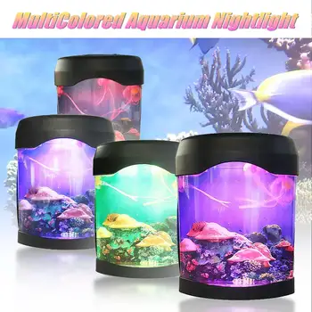 LED-uri Colorate acvariu cu Meduze Mare Mondiale de Înot de Spirit Lampa Veioza Multicolore