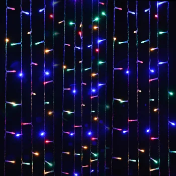 LED-uri Cortina Sloi de gheață Șir Lumina 3x1/3x2/3x3/6x3m Conectabil Ghirlanda de Crăciun Lumini Interior/Exterior Petrecere de Nunta Decor lumini