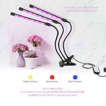 LED-uri Cresc Light USB DC5V Fito Lampa cu Spectru Complet Fitolampy Cu Control Crească Cutie Pentru Plante cu Flori răsad Interior led fitolamp