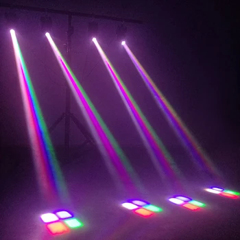 LED-uri cu Fascicul 10W RGBW la fața Locului se Deplasează Capul Lumini DMX Controller Pentru DJ Disco Petrecere de Crăciun Iluminat Scena stroboscoape Efect