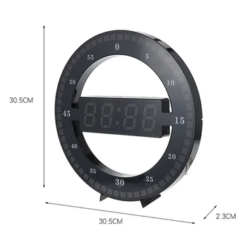 LED-uri Digitale Ceas de Perete cu Design Modern cu Dublă Utilizare Reglaj Digital Circulară Photoreceptive Ceasuri Pentru Acasă Decorare Cadou