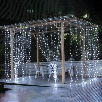 LED-uri Lumina de Crăciun 220V UE Sloi de gheață cascada Ghirlanda Zână Șir Perdea de Lumini în aer liber Pentru Petrecerea de Nunta Bara de Anul Nou Decor