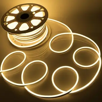 LED-uri Lumina de Neon Lampa de 220V 2835SMD Neon Flexibil Strip Lumină 1m-20m Lumini de Crăciun Bandă Acasă în aer liber DIY Iluminat Decor Panglica