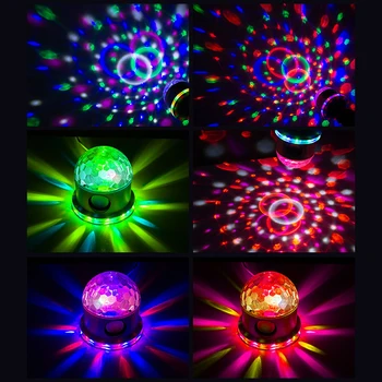 Led-uri Lumina Disco cu Difuzor Bluetooth Voice Control Reîncărcabilă DJ Laser Disco Ball Lampa pentru Acasă Lumini de Partid Discolamp