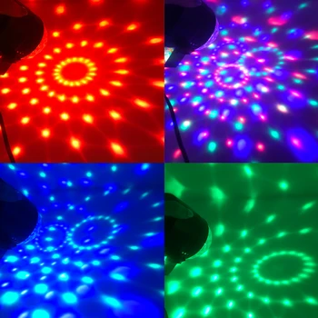 Led-uri Lumina Disco Lumini de Scena DJ Disco Ball Sunet Activat Laser Proiector Efect Lampa Muzica de Petrecere de Crăciun