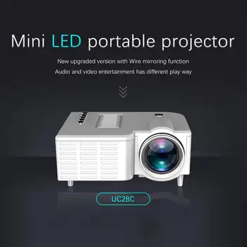 LED-uri portabile Mini-Proiector Video-Proiector pentru Home Cinema 500 Lumeni Suport pentru Afișaj HD 4k proiector 4K proiector led 1920x1080