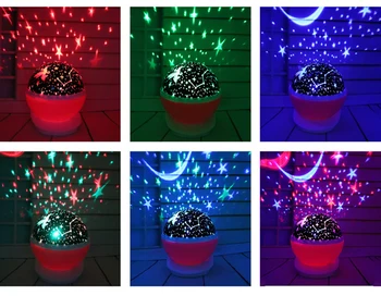 LED-uri RGB de Proiecție Unicorn Lampa USB Alimentat de la Baterie Lumina de Noapte pentru Copii Cadouri pentru Copii de Dormit Lumină Dormitor Noptieră Lampa