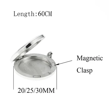 Legenstar 20/25/30mm Floarea Vieții Pandantiv Aroma Difuzor Medalion Colier din Otel Inoxidabil incuietoare Magnetică