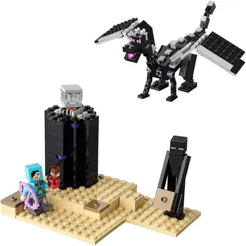 Lego Minecraft, lupta în cele din Urmă, (21151), joc de construcție, Minecraft jucarii, 222 Buc Lego, Constructii Copii