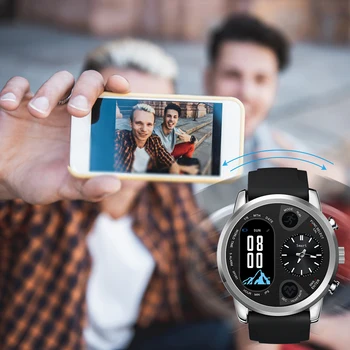 LEMFO T3 PRO Ceas Inteligent Bărbați tensiunea de Ritm Cardiac Timp Dual Bluetooth Activitate Tracker Sport Smartwatch pentru Android IOS