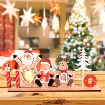 Lemn de Crăciun Ornamente de Craciun pentru Casa Reni Masa Decor de Craciun Cadouri de Crăciun Noel Navidad 2020