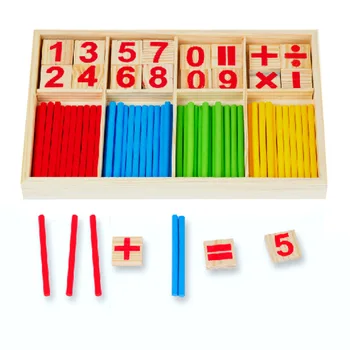 Lemn Montessori Copilul De Educație Matematica Jucarii Din Lemn, Bastoane De Numărare Copii Cadou Jucarii Montessori Matematice Copil Cadou Cutie De Lemn