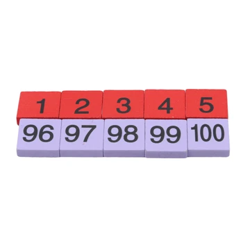 Lemn Montessori Sute De Bord De Matematica De La 1 La 100 De Numere Consecutive De Numărare De Jucărie Jucării Educative Pentru Copii