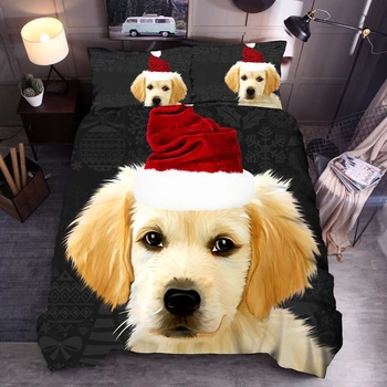 Lenjerie de pat husă de pilotă creative husă de pilotă personalitate desene animate câine animal 3D model