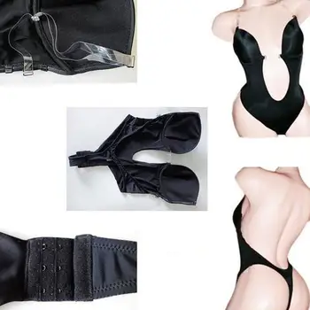Lenjerie intima Pentru Rochia de Petrecere Body Femei Body Shaper Alunecă Backless Sutien G-string Talie Antrenor U Plonja Underdress Shapewear