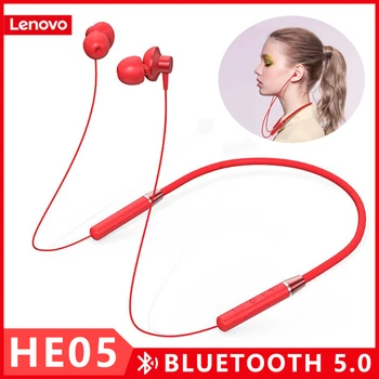 Lenovo HE05 Bluetooth 5.0 Susținere Wireless căști Stereo Sport Magnetic Căști Sport Funcționare rezistent la apa IPX5