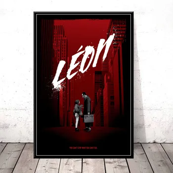 Leon Film Clasic de Artă Pictură Pânză de Mătase Poster de Perete Decor Acasă картины на стену