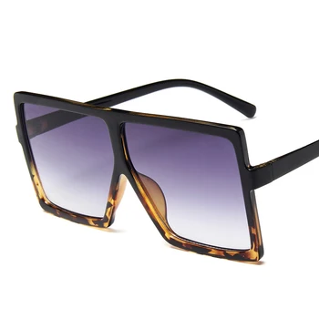 LEONLION Pătrat Supradimensionat ochelari de Soare Femei Retro de Lux de Brand Designer de ochelari de Soare pentru Femei Gradient Oglinda Vintage Oculos De Sol