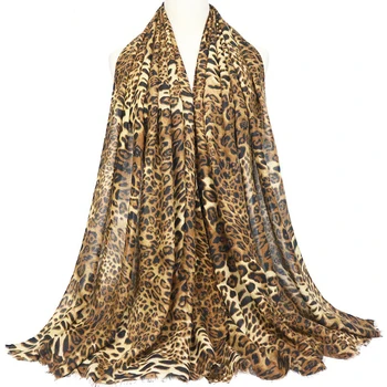 Leopard eșarfă pashminas pentru femei animale din bumbac imprimat eșarfe de iarnă de sex feminin i-a furat mult echarpe foulard femme bufanda mujer