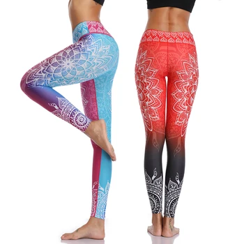 LI-FI, Imprimare de Mare Talie Pantaloni de Yoga de Fitness Yoga Jambiere Antrenament de Funcționare Jambiere Gimnastica Yoga Pantaloni Elastic Slim Sport, Jambiere