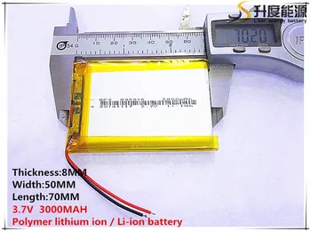 Li-po 3.7 V 3000mAh 805070 Litiu-Polimer Li-Po, li-ion Reîncărcabilă de celule de Baterii Pentru Mp3 MP4 MP5 GPS mobil