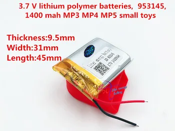 Li-po baterie brand 953145 3.7 V, 1400mAh de mare capacitate litiu-polimer baterie GPS mobile baterii de putere