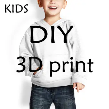 LIASOSO DIY de Imprimare 3D pentru Copii Hanorac Pulover Hanorac cu Fermoar Camasa Maneca Lunga de Toamna Haine Personalizate Baiat Fata Hip-Hop Tricou Top
