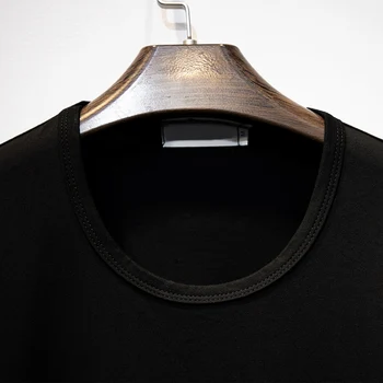 Liber de dimensiuni mari 3XL bumbac Fierbinte foraj negru T-shirt femei maneci scurte de vară versiunea coreeană Teuri 2021 diamante Tendință Topuri