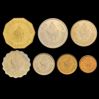 Libia 7 Coin Set Knight Edition Originali Monede Reale Emiterea De Monede De Colecție, Unc