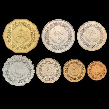 Libia 7 Coin Set Knight Edition Originali Monede Reale Emiterea De Monede De Colecție, Unc