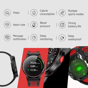 LIGE 2020 Nou Ceas Inteligent Bărbați Heart Rate Monitor de Presiune sanguina Sport Multi-funcție IP68 rezistent la apa Smartwatch Tracker de Fitness